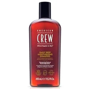 American Crew Shampoo For Men, Daily Deep Moisturizer, Naturally Derived, Vegan Formula, Citrus Mint Fragrance, 15.2 Fl Oz
