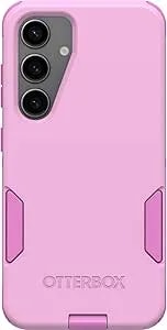 Otterbox Samsung Galaxy s24 Commuter Series Case - Run Wildflower (Pink), Slim & Tough, Pocket-Friendly, With Port Protection