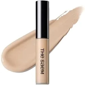 Thesaem Cover Perfection Tip Concealer, Liquid Multi-Use Concealer, Full Coverage Makeup For Acne Dark Spots Dark Circles Hyperpigmentation And Blemishes, 0.2 Fl. Oz. (#1.5 Natural Beige)