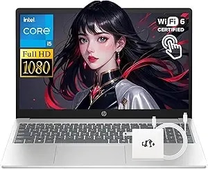 Hp 15.6" Fhd Touchscreen Laptop, 10-Core Intel i5-1334u(Beat i7-1255u Up To 4.6ghz) 64gb Ram 1tb Ssd, Win 11 wifi6 bluetooth5.4 Webcam Laptops-Computer For Business Gaming W/Gm Accessory