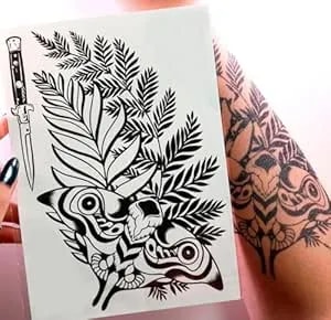 Ellie Long Lasting Tattoo - Cosplay Stickers For Body - Semi-Permanent Waterproof Fake Tattoos - Props Body Sticker Lasts 7-14 Days