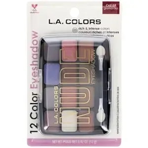 La Colors 12 Color Eyeshadow, c62159, Glamorous 0.42oz
