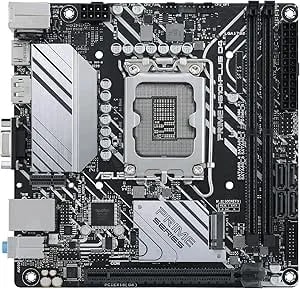 Asus Prime h610i-Plus d4 Lga 1700(Intel 12th Gen&Intel Vpro)Mini Itx Motherboard(Pcie 4.0,ddr4,Usb 3.2 Gen 1 Type-A,1gb Lan,Dp/Hdmi/D-Sub,V-M.2(Key E),Q-Led,Mono-Out Header With Amp Ic,Spi Tpm Header)