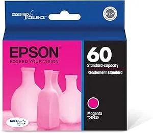 Epson 60 Durabrite Ultra Ink Standard Capacity Magenta Cartridge (t060320) Works With Stylus C-68, C-88, C-88+, Cx-3800, Cx-3810, Cx-4200, Cx-4800, Cx-5800f, Cx-7800