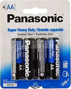 Panasonic Super Heavy Duty Aa Batteries 4pk