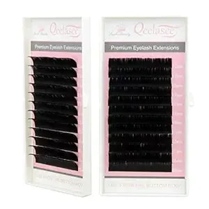 Matte Mink Flat Eyelash Extension 0.25 C Curl 13mm Ellipse Eyelashes False Mink Individual Eyelash Extension Professional Salon Used By Qeelasee