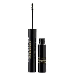 Arches And Halos Microfiber Tinted Brow Mousse - Richly Pigmented Eyebrow Shaper - Water Resistant Filler Pen - Vegan - Dark Brown - 0.11 Oz