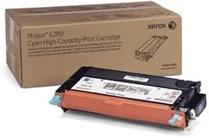 Xerox Phaser 6280 Cyan Print Cartridge, High Capacity (5,900 Yield), Part Number 106r01392 By Xerox