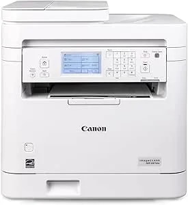 Canon Imageclass MF287dw - Monochrome, Duplex, Wireless Laser Printer, All-In-One Print, Copy, Scan, Fax, Auto Document Feeder, 1 Year Limited Warranty, 35 PPM, White