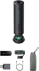 Insta360 Wavelink Pro Bundle- Professional Speakerphone With AI Recording Suite,Voice Recorder, 8 Noise-Canceling Mics W/Beamforming, AI Transcript, 99 Languages, 32GB, Meetings(Wave+Link 2 Pro)