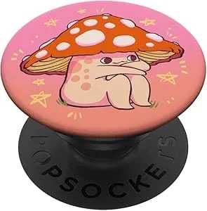 Popsockets Phone Grip– Mushroom Popsocket - Sitting Shroomie Popsockets Adhesive Popgrip