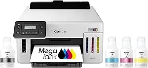 Canon Megatank gx5120 Wireless Single Function Printer, Print Only For Small Office With Auto 2-Sided Printing, White