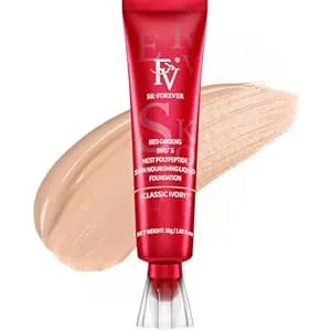 Fv Waterproof Liquid Foundation With Matte Finish, Lightweight, Oil-Free, Natural Look Makeup For Combination & Oily Skin, Light To Medium Coverage, Classic Ivory, 1 Fl. Oz.