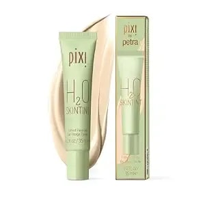 Pixi h2o Skintint - Tinted Face Gel Moisturizer - Lightweight Hydrating Coverage With Hyaluronic Acid - Evens Skin Tone & Reduces Redness - Oil-Free Dewy Finish - Cream - 1.2 Fl Oz