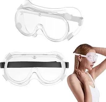 Elevatetech Eyelash And Eyebrow Protector Shower Goggles Shield, 2 Pack Adjustable Eyelash Shower Face Eye Shield