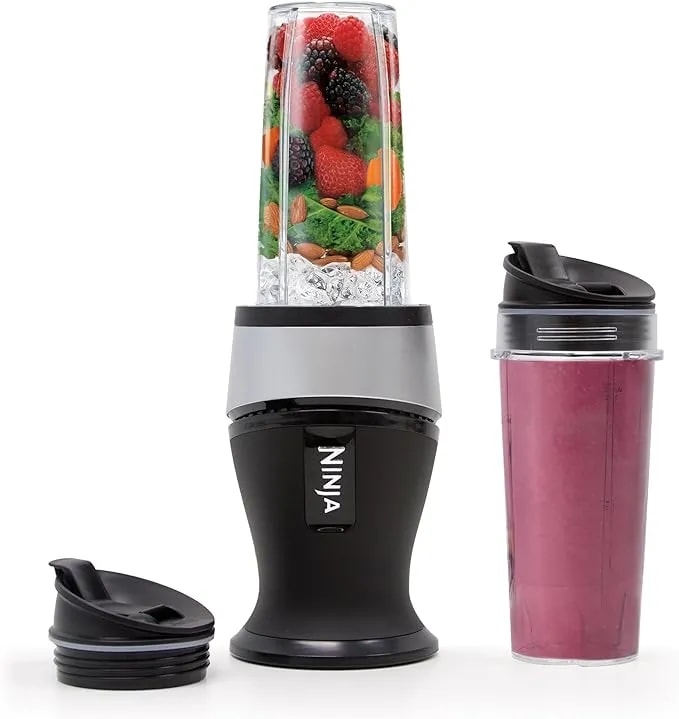 Ninja Fit Compact Personal Blender, 700w, (2) 16oz Cups, qb3001ss