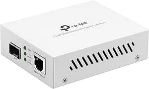 TP-Link TL-MC200 - Gigabit SFP To RJ45 Fiber Media Converter - Fiber To Ethernet Converter - Plug And Play - Durable Metal Casing - Versatile Compatibility - Auto-Negotiation - UL Certified