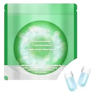 Deep Cleansing Oil Capsules - 20 Single-Use - Makeup Remover With Camellia Seed Oil & Squalane