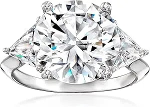 Ross-Simons 7.50 Ct. T.W. Cz Ring In Sterling Silver