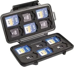 Pelican 009150-0100-110 Micro Memory Card Case Black