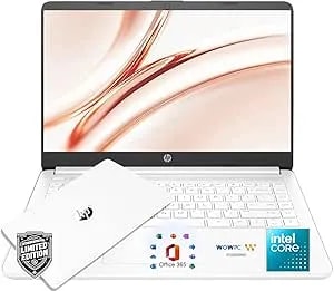 Hp Essential Laptop With Office 365 - Copilot Ai - Intel Core - Thin & Portable, Anti-Glare Display, 1tb Onedrive + 64gb Ssd, win11, 12hrs Battery, Fast, Smart, Home & Student Friendly
