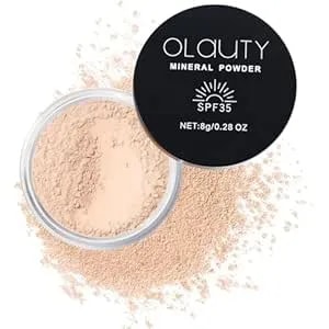 Mineral Powder Foundation,Spf 35, Loose Setting Powder Makeup For Face & Scalp,Silky Natural For Oil Control, Sweat Proof Long Lasting Lightweight Breathable Matte Finish For All Skin (#1 Fair Light)