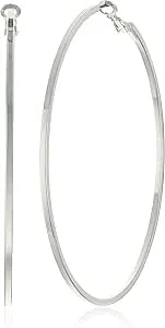 Guess Basic Extra-Large Thin Hoop Earrings