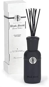 Archipelago Botanicals Black Forest Reed Diffuser, Home Fragrance Reed Diffuser, Includes Fragrance Oil, Decorative Wooden Cap & 10 Diffuser Reeds, Perfect For Home, Office Or Gift, 7.85 Fl Oz