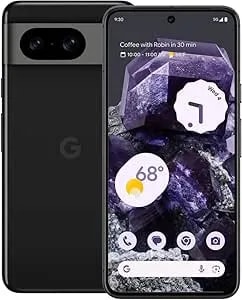 Google Pixel 8 5g, Us Version, 256 Gb Obsidian - At&T (Renewed)