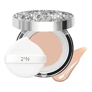 2an Gleaming Tension Cushion Foundation Pact #23 Natural Beige, Korean Cushion Foundation Makeup, Lightweight & Buildable Coverage With Ceramides And Centella Asiatica (0.45 Oz)