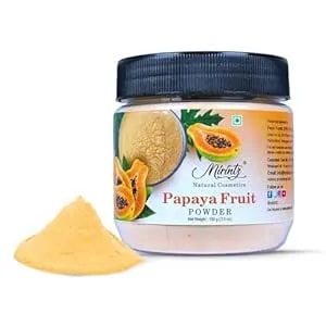 100% Natural Papaya Powder For Skincare - (3.5 Oz) Herbal Natural Fruit For Cosmetics - Face & Skin - Dried Papaya Mix For Cream - Fruit Fresh Powder For Glowing Skin