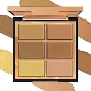 Fv Professional 6-Color Correcting Concealer Palette - Full Coverage Cream Formula For Dark Circles, Redness & Acne Scars - Waterproof, Blendable & Long-Lasting Makeup (02 Medium)