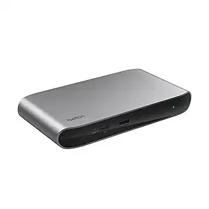 Belkin Connect Thunderbolt 4 Docking Station, 5-In-1 Usb-C Multiport Core Hub W/ 96w Power Delivery For Mac, Windows, Single 8k Or Dual 4k Display, Thunderbolt 4 Cable & Power Supply Included