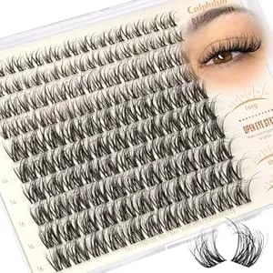 Spider Lash Clusters Breeze Eyelash Clusters Dd Curl Cluster Eyelash Extensions Fluffy Spider Lashes Clusters Wispy Individual Lashes Extension Soft Thin Band Cluster Lashes 10-16mm For Natural Look