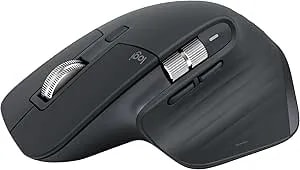 Logitech MX Master 3S Bluetooth Edition Wireless Mouse, No USB Receiver - Ultra-Fast Scrolling, Ergo, 8K DPI, Track On Glass, Quiet Clicks, Works With Apple Mac, Windows PC, Linux, Chrome - Graphite