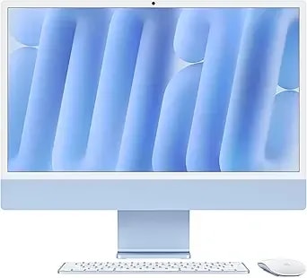 Apple 2024 Imac All-In-One Desktop Computer With m4 Chip With 10-Core Cpu And 10-Core Gpu: Built For Apple Intelligence, 24-Inch Retina Display, 16gb Unified Memory, 512gb Ssd Storage; Blue