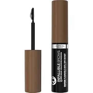 L'Oreal Paris Infallible Volumizing 24h Wear Brow Mascara, Long Lasting Eyebrow Makeup For 2x Fuller Eyebrows, 6.0 Light Brunette, 0.13 Fl Oz