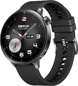 Oneplus Watch 3 43mm Black Steel, Wearos, Black Steel, 32gb Storage, 60h Battery Life, Bluetooth, Gps Navigation, Round Face, 1.32-Inch Display, Not Comptable With Ios