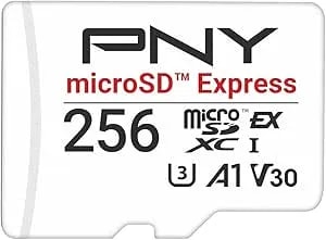 Pny Microsd Express 256gb Uhs-I u3 v30 a1 Microsdxc Flash Memory Card, Up To 890 Read & Up To 750 Write, Ideal For Microsd Express Compatible Devices Like Nintendo Switch 2