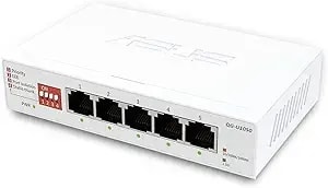 Asus Qg-u1050, 5-Port 2.5g Unmanaged Switch, Support 4 Intelligent Modes, Home Network Hub, Office Ethernet Splitter, Plug And Play, Easy Setup, Desktop, Silent Operation, Taa Compliant