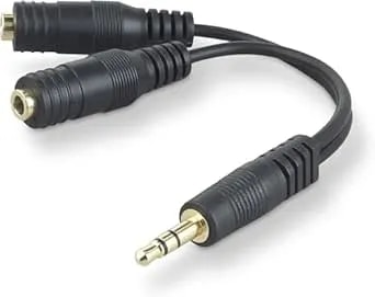 Belkin 3.5mm Audio Splitter – Dual Headphone And Speaker Jack Adapter For Sharing Music Or Videos – Compatible With Iphone, Ipad, Laptops, Tablets, And Other Devices With AUX Port – Black