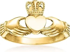 Ross-Simons 14kt Yellow Gold Claddagh Ring