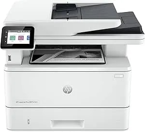 HP Laserjet Pro MFP 4101fdw Wireless Black & White All-In-One Laser Printer, Scanner, Copier, Fax, Best-For-Office (2Z619F)