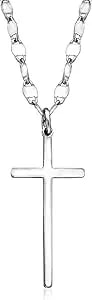 Ross-Simons Italian Sterling Silver Cross Necklace