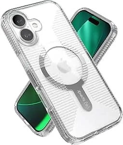 Speck Gemshell Grip +Ms Case For Iphone 17 - Clear/Clear - Slim Protective Grip - Drop Protection - Magsafe Compatible