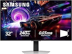 Samsung 32” Odyssey Qd-Oled g8 (g81sf), 4k, 240hz, Gaming Monitor, 0.03ms Response Time, Displayhdr True Black 400, Amd Freesync™ Premium Pro, G-Sync Compatibile, 3 Yr Warranty, ls32fg810snxza, 2025