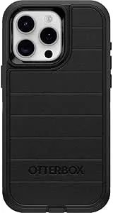 Otterbox Iphone 15 Pro Max (Only) - Defender Series Case - Black - Case Only - Screenless - Rugged & Durable - With Port Protection - Microbial Defense Protection