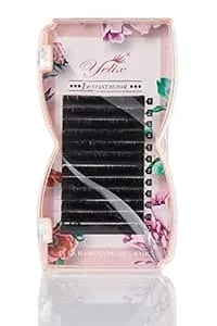 1 Second Blossom Eyelash Extensions Individual Automatic Fan And Easy Flowering Lashes Cc Curl 0.05mm Thickness By Yelix (14mm Length)