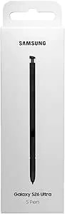 Samsung Official Galaxy S Pen For The Galaxy s26 Ultra For Creating, Drawing, Editing, Writing, Smooth Control, ip68 Rating, Air Command For Personalized Actions - (Black)