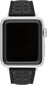 Coach Apple Watch Strap, Compatible With 38mm, 40mm, 41mm Apple Watch, Interchangeable Silicone Band, Sleek Look, Personalize Your Style